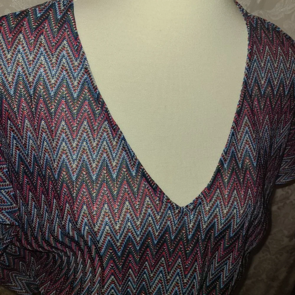Ruby Ribbon Flamestitch Tunic #0342 Size XS-M